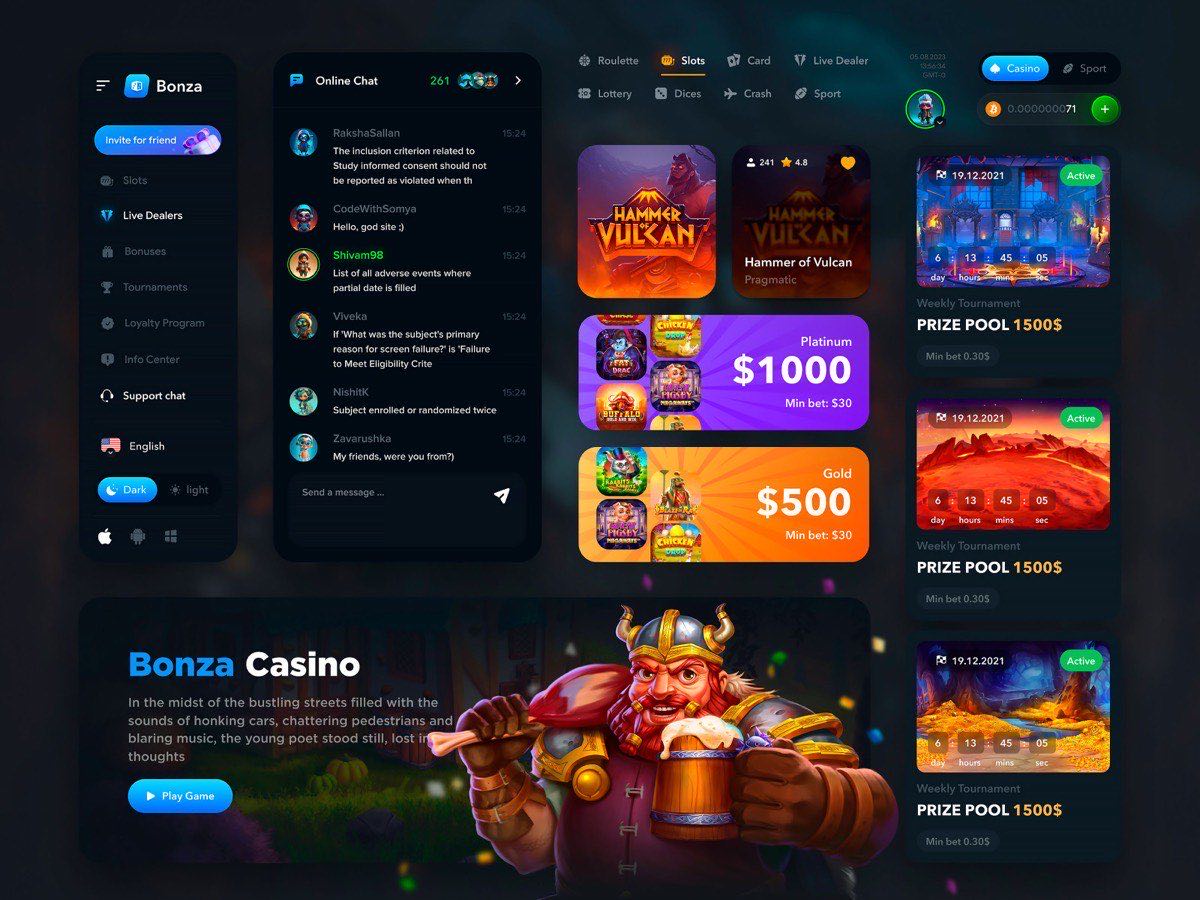 Casinomhub online casino lobi arayüzü — slot grid ve canlı oyun kartları